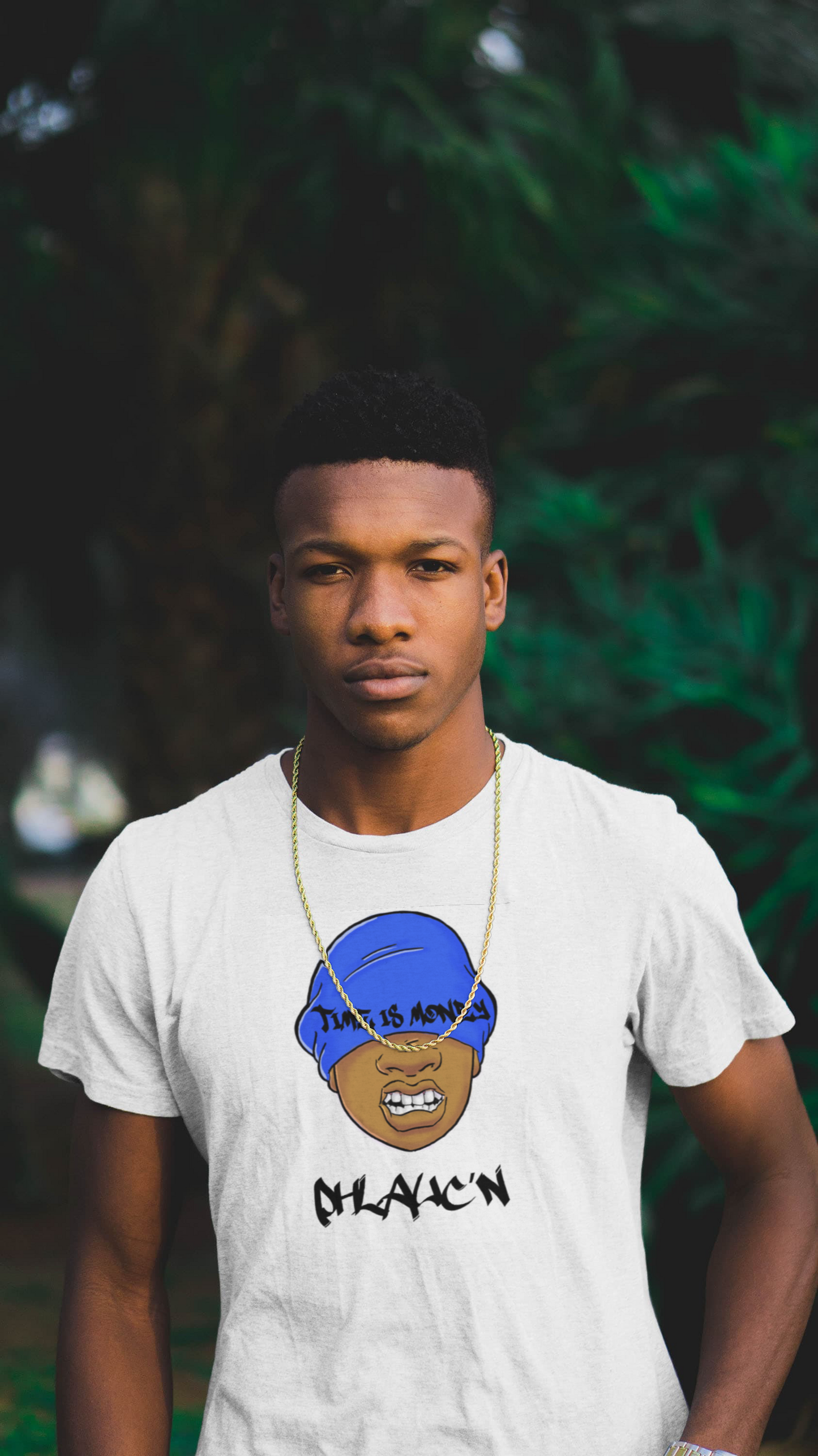 PHLAUCN “Time Is Money” Graphic claasic T-Shirt
