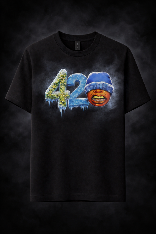 PHLACUN APPAREL 420 Graohic Black T-shirt