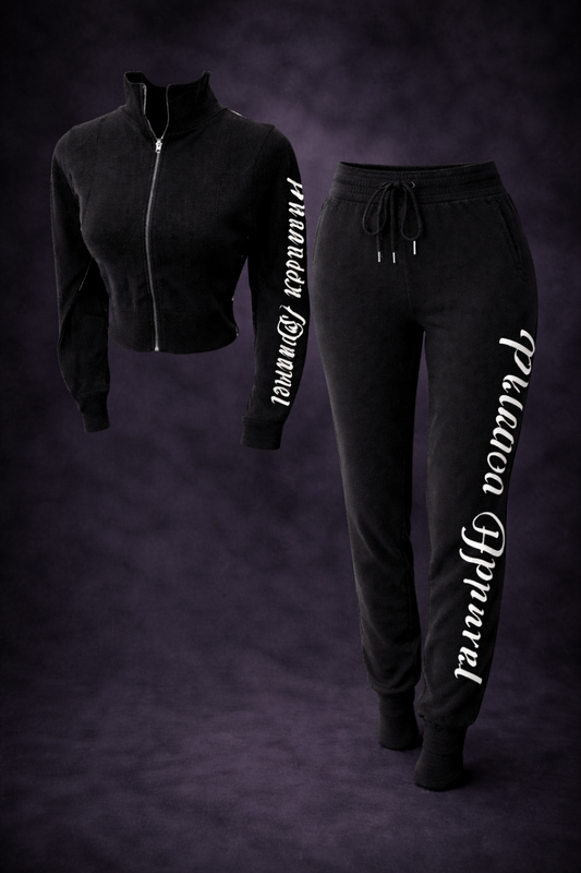 Pre-order PHLAUCN Apparel Signature Ribbed Jogger Set – Black