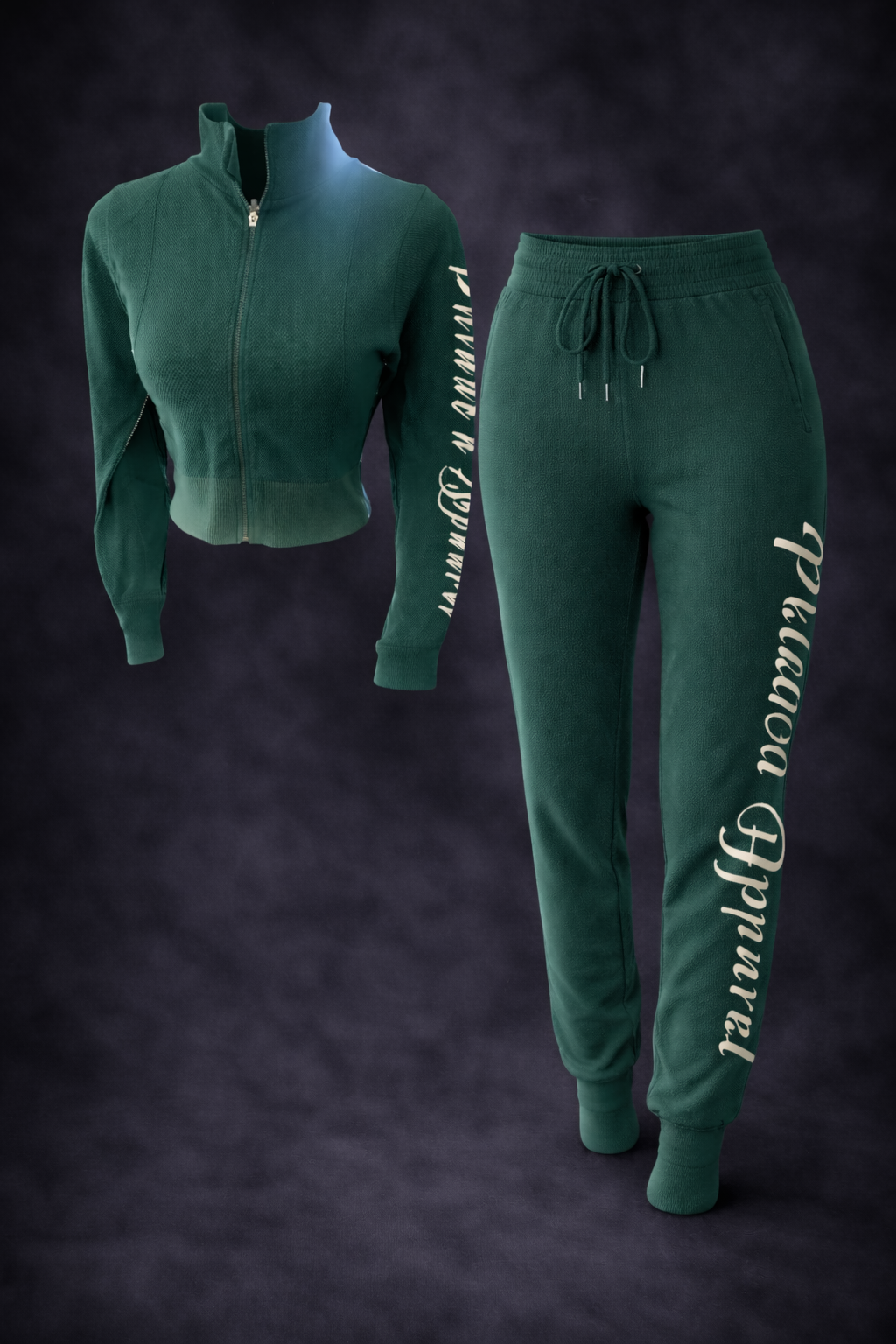 PRE-ORDER PHLAUCN APPAREL  l Signature Ribbed Jogger Set – Forest Green