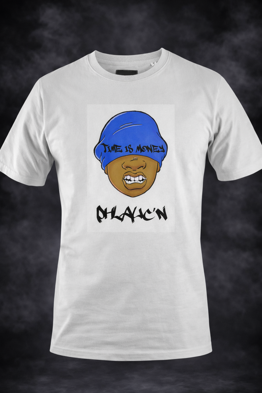 PHLAUCN “Time Is Money” Graphic claasic  T-Shirt