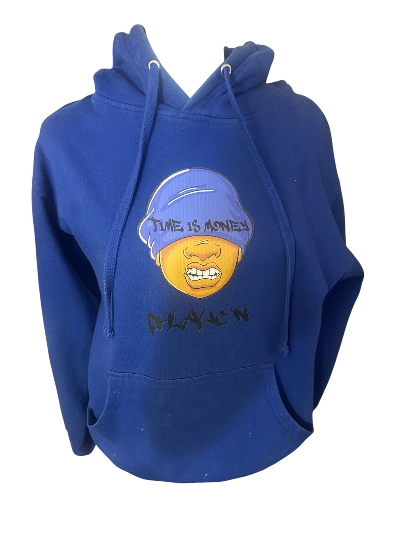 PHLAUCN APPAREL TIME IS MONEY CLASIC BLUE HOODIE