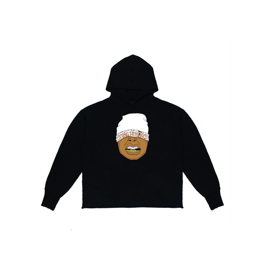 PHLAUCN BLACK TIME IS MONEY EMBROIDERED HOODIE